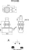 TRU COMPONENTS 1587726 TC-R13-85A-05 Druktoets 250 V/AC 3 A 1x uit/(aan) Moment 1 stuk(s)