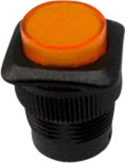 TRU COMPONENTS 1587741 TC-R13-508AL-05YL Druktoets 250 V/AC 1.5 A 1x uit/(aan) Moment Geel 1 stuk(s)