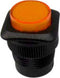 TRU COMPONENTS 1587741 TC-R13-508AL-05YL Druktoets 250 V/AC 1.5 A 1x uit/(aan) Moment Geel 1 stuk(s)