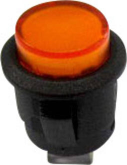 TRU COMPONENTS 1587755 TC-R13-523BL-05YL Drukschakelaar 250 V/AC 1.5 A 1x uit/aan Continu Geel 1 stuk(s)