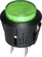 TRU COMPONENTS 1587756 TC-R13-523BL-05GN Drukschakelaar 250 V/AC 1.5 A 1x uit/aan Continu Groen 1 stuk(s)