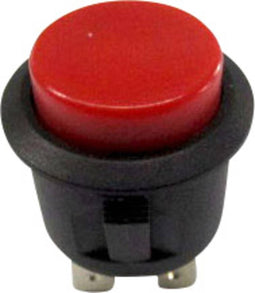 TRU COMPONENTS 1587759 TC-R13-527A-02RT Druktoets 250 V/AC 6 A 1x uit/(aan) Moment 1 stuk(s)