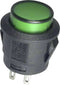 TRU COMPONENTS 1587763 TC-R13-527AL-02GN Druktoets 250 V/AC 6 A 1x uit/(aan) Moment Groen 1 stuk(s)