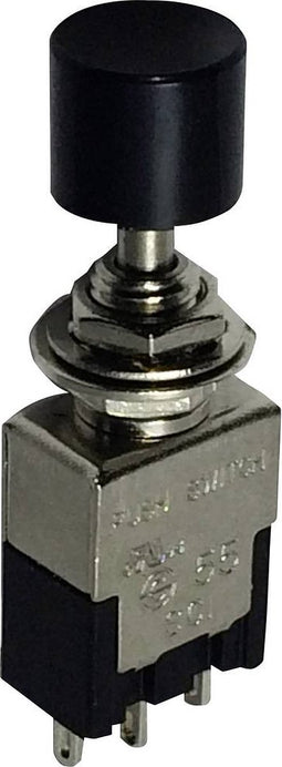 TRU COMPONENTS 1587791 TC-PA102A1BK Drukschakelaar 250 V/AC 3 A 1x aan/aan Continu 1 stuk(s)