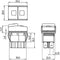 TRU COMPONENTS 1587859 TC-R13-537A B/R/G Druktoets 250 V/AC 10 A 2x uit/aan Continu 1 stuk(s)