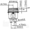 TRU COMPONENTS 1587920 TC-R13-527D2B Drukschakelaar 14 V/DC 20 A 1x aan/uit Continu Blauw 1 stuk(s)