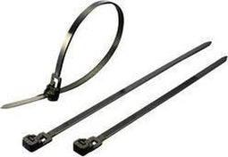 TRU COMPONENTS 1592874 TC-HVR125SBK203 Kabelbinder 125 mm 4.5 mm Zwart Hersluitbaar 100 stuk(s)