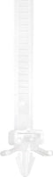 TRU COMPONENTS 1592899 TC-PHV150203 Kabelbinder 150 mm 7.90 mm Natuur Met spreidanker 100 stuk(s)