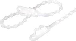 TRU COMPONENTS 1592904 TC-KTV145203 Knopenband 145 mm 2 mm Natuur Met dubbele kop 100 stuk(s)