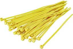 TRU COMPONENTS 1593684 TC-KL32BKZ-15M203 Kabelbinder 100 mm 2.50 mm Geel 100 stuk(s)