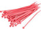 TRU COMPONENTS 1593690 TC-KL25GYZ-20M203 Kabelbinder 150 mm 3.60 mm Rood 100 stuk(s)