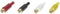 TRU COMPONENTS 1601053 Cinch-connector Koppeling, recht Aantal polen: 2 Mono Rood, Zwart, Geel, Wit 4 stuk(s)