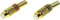 TRU COMPONENTS 1601060 Cinch-connector Koppeling, recht Aantal polen: 2 Mono Rood, Zwart 2 stuk(s)