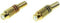 TRU COMPONENTS 1601060 Cinch-connector Koppeling, recht Aantal polen: 2 Mono Rood, Zwart 2 stuk(s)