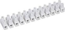 TRU COMPONENTS 600318 Kroonsteen Flexibel: 0.5-1.5 mm² Massief: 0.5-1.5 mm² Aantal polen: 12 1 stuk(s) Wit