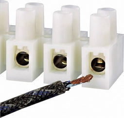 TRU COMPONENTS 600326 Kroonsteen Flexibel: 2.5-6 mm² Massief: 2.5-6 mm² Aantal polen: 12 1 stuk(s) Wit