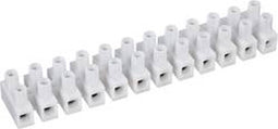 TRU COMPONENTS 609510 Kroonsteen Flexibel: 4-10 mm² Massief: 4-10 mm² Aantal polen: 12 1 stuk(s) Wit