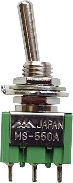 TRU COMPONENTS 700541 MS-550F-B Tuimelschakelaar 250 V/AC 1.5 A 2x aan/aan Continu 1 stuk(s)