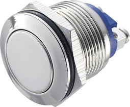 TRU COMPONENTS 701268 GQ 19F-N Vandalismebestendige druktoets 48 V/DC 2 A 1x uit/(aan) Moment IP65 1 stuk(s)