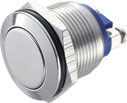TRU COMPONENTS 701270 GQ 19F-S Vandalismebestendige druktoets 48 V/DC 2 A 1x uit/(aan) Moment IP65 1 stuk(s)