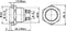 TRU COMPONENTS 701270 GQ 19F-S Vandalismebestendige druktoets 48 V/DC 2 A 1x uit/(aan) Moment IP65 1 stuk(s)