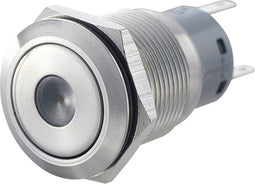 TRU COMPONENTS 701292 LAS1-AGQ-11D, RD Vandalismebestendige druktoets 250 V/AC 5 A 1x aan/(aan) Moment Rood IP67 1 stuk