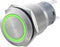 TRU COMPONENTS 701312 LAS1-AGQ-22E, GN Vandalismebestendige druktoets 250 V/AC 5 A 2x aan/(aan) Moment Groen IP67 1 stu