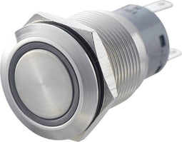 TRU COMPONENTS 701322 LAS1-AGQ-22ZE, BL Vandalismebestendige drukschakelaar 250 V/AC 5 A 2x aan/aan Continu Blauw IP67