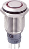 TRU COMPONENTS 701778 LAS2GQF-11ZE/R/12V/N/P Vandalismebestendige drukschakelaar 250 V/AC 3 A 1x aan/aan Continu Rood I