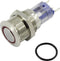 TRU COMPONENTS 701791 LAS2GQF-11ZE/B/12V/N/P Vandalismebestendige drukschakelaar 250 V/AC 3 A 1x aan/aan Continu Blauw