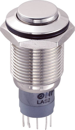 TRU COMPONENTS 701794 LAS2GQH-11/N/P Vandalismebestendige druktoets 250 V/AC 3 A 1x aan/(aan) Moment 1 stuk(s)