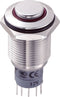 TRU COMPONENTS 701820 LAS2GQH-11ZE/R/12V/S/P Vandalismebestendige drukschakelaar 250 V/AC 3 A 1x aan/aan Continu Rood 1