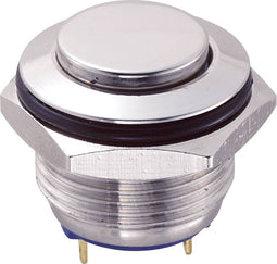 TRU COMPONENTS 701843 GQ16H-10/J/S Vandalismebestendige druktoets 48 V/DC 2 A 1x uit/(aan) Moment 1 stuk(s)