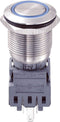 TRU COMPONENTS 701906 LAS1-BGQ-11ZE/B/12V Vandalismebestendige drukschakelaar 250 V/AC 5 A 1x uit/aan Continu Blauw IP6