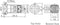 TRU COMPONENTS 701906 LAS1-BGQ-11ZE/B/12V Vandalismebestendige drukschakelaar 250 V/AC 5 A 1x uit/aan Continu Blauw IP6