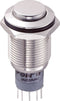 TRU COMPONENTS 701932 LAS2GQH-22/N/P Vandalismebestendige druktoets 250 V/AC 3 A 2x aan/(aan) Moment 1 stuk(s)