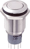 TRU COMPONENTS 701943 LAS2GQF-22/S/P Vandalismebestendige druktoets 250 V/AC 3 A 2x aan/(aan) Moment 1 stuk(s)
