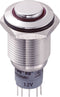 TRU COMPONENTS 701945 LAS2GQH-11E/R/12V/S/P Vandalismebestendige druktoets 250 V/AC 3 A 1x aan/(aan) Moment Rood 1 stuk