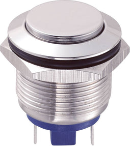 TRU COMPONENTS 701953 GQ19H-10/J/S Vandalismebestendige druktoets 48 V/DC 2 A 1x uit/(aan) Moment 1 stuk(s)