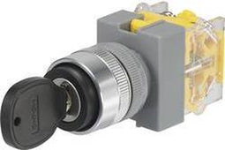 TRU COMPONENTS 704536 Y090-A-20Y/33 Sleutelschakelaar 250 V/AC 5 A 2x uit/(aan) 2 x 45 ° IP40 1 stuk(s)
