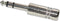 TRU COMPONENTS 733024 Jackplug 6.35 mm Stekker, recht Aantal polen: 3 Stereo Zilver 1 stuk(s)