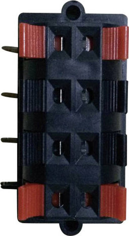 TRU COMPONENTS 737763 Luidsprekerconnector Bus, inbouw horizontaal Aantal polen: 8 Zwart 1 stuk(s)