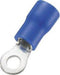 TRU COMPONENTS 738236 Ringkabelschoen Dwarsdoorsnede (max.): 2.50 mm² Gat diameter: 13 mm Deels geïsoleerd Blauw 50 stu
