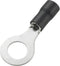 TRU COMPONENTS 738266 Ringkabelschoen Dwarsdoorsnede (max.): 4 mm² Gat diameter: 4.2 mm Deels geïsoleerd Zwart 50 stuk(