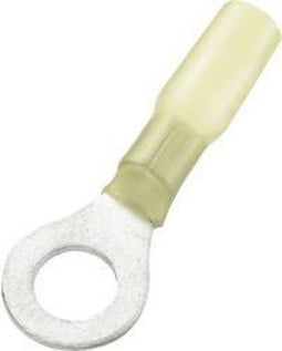 TRU COMPONENTS 739314 Ringkabelschoen Met krimpkous Dwarsdoorsnede (max.): 6 mm² Gat diameter: 8.3 mm Deels geïsoleerd