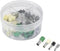 TRU COMPONENTS 739705 Assortiment adereindhulzen 4 mm², 6 mm², 10 mm², 16 mm² Deels geïsoleerd Grijs, Zwart, Ivoor, Gro