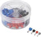 TRU COMPONENTS 739884 Assortiment dubbele adereindhulzen 0.75 mm², 1 mm², 1.5 mm², 2.5 mm² Deels geïsoleerd Grijs, Rood