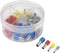 TRU COMPONENTS 739966 Assortiment adereindhulzen 4 mm², 6 mm², 10 mm², 16 mm² Deels geïsoleerd Grijs, Geel, Rood, Blauw