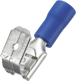 TRU COMPONENTS 745034 Platte stekker (female) Met vertakking Insteekbreedte: 6.4 mm Insteekdikte: 0.8 mm 180 ° Deels ge