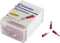 TRU COMPONENTS 745098 Platte stekker (female) Insteekbreedte: 2.8 mm Insteekdikte: 0.5 mm 180 ° Deels geïsoleerd Rood 1
